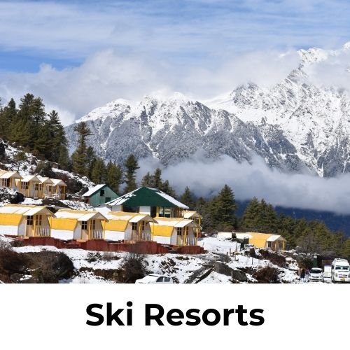 Skiing and snow adventure resorts in India
